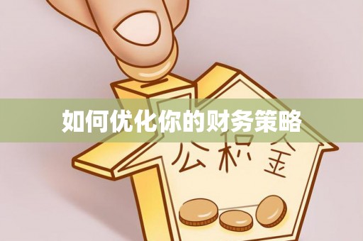 张家川如何优化你的财务策略